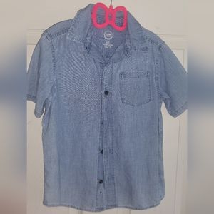 Boys S (6-7) Wonder Nation Denim Button up